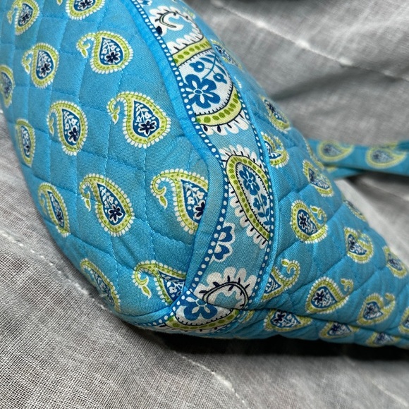 Vintage Vera Bradley Bermuda Blue Original Button Snap Tote Bag Designer 2005 - Picture 13 of 16